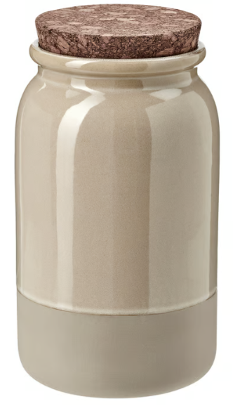 Frasco para alimento a granel 1.2lt Beigue