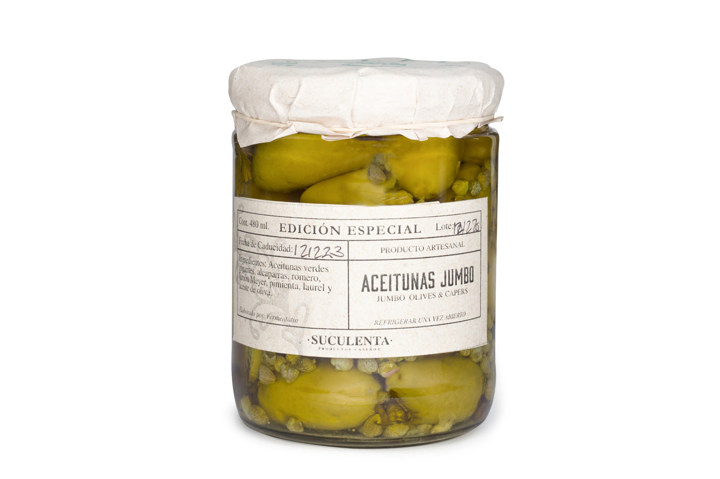 Aceitunas jumbo en conserva