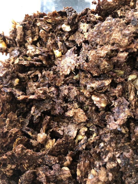 Fajitas de pulmón de res deshidratado