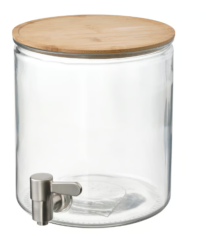 Dispensador con base de bamboo