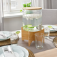 Dispensador con base de bamboo